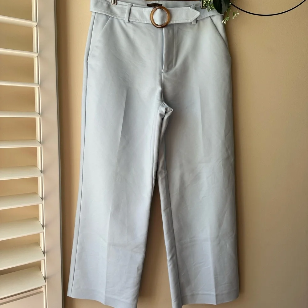 Derek Lam Crosby Light Blue Belted Culotte - Picture 2 of 9